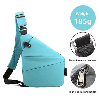 Close-Fitting Waterproof Lightweight Leather Membrane Large Capacity Shoulder Bag