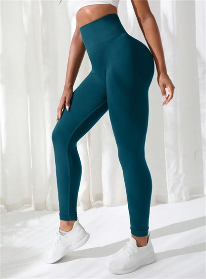 Women Pants Gym Yoga Seamless Sports Clothes Stretchy High Waist Athletic Exercise Fitness Leggings