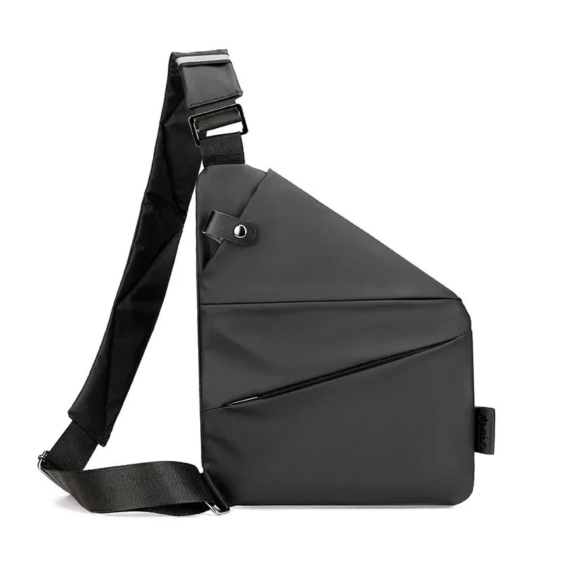 Close-Fitting Waterproof Lightweight Leather Membrane Large Capacity Shoulder Bag