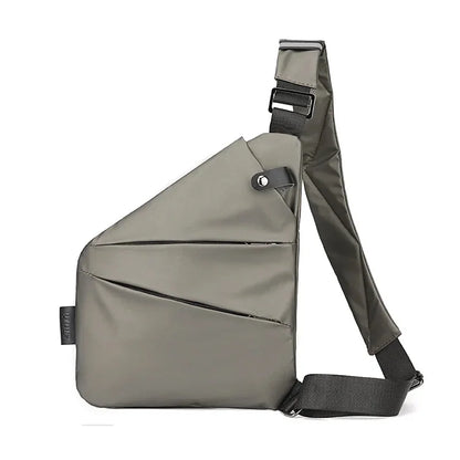 Close-Fitting Waterproof Lightweight Leather Membrane Large Capacity Shoulder Bag