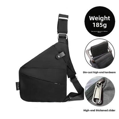 Close-Fitting Waterproof Lightweight Leather Membrane Large Capacity Shoulder Bag