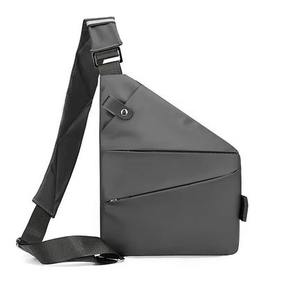 Close-Fitting Waterproof Lightweight Leather Membrane Large Capacity Shoulder Bag