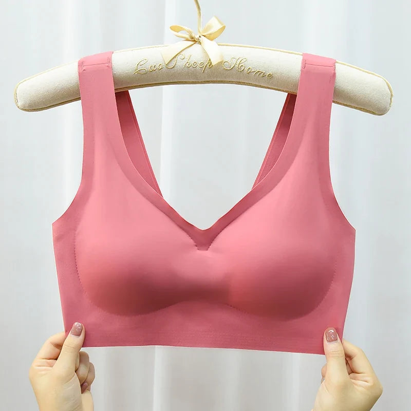 M-7XL Seamless Sport Bra Push Up Bra for Women Wireless Comfort Underwear Sport Brassiere Femme Plus Size Bralette Sexy Lingerie