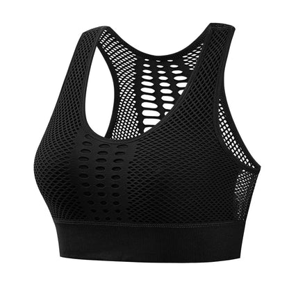 Hot Fitness Women's T-shirts Workout Sports Bra Yoga Vest Backless Solid Quick Dry Running Gym Sport bra Yoga Shirts Tank Top