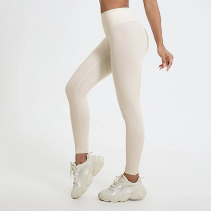 Hearuisavy Summer Super Soft Fabrics High Waist Leggings Gym Yoga Pants Running Workout Tights Push Up Sports Leggings Women