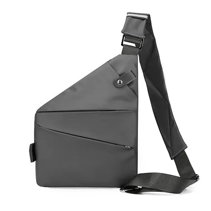 Close-Fitting Waterproof Lightweight Leather Membrane Large Capacity Shoulder Bag