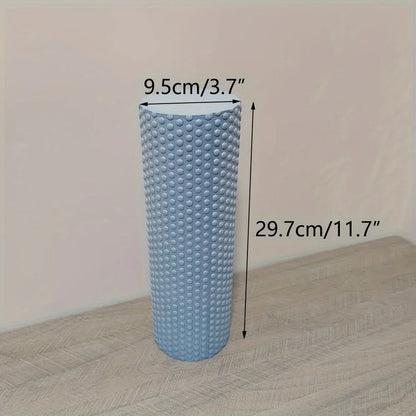 Yoga Roller Round Enhanced Home Workouts EVA Foam Cylinder Hexagonal Roller for Pilates Exercise  Diameter 9.5cm Length 29.7cm