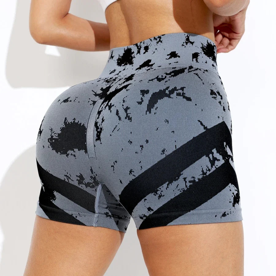 Women High Waist Yoga Shorts Workout Leggings Fitness Sportswear Gym Running Activewear Tummy Control Breathable Sports Clothing