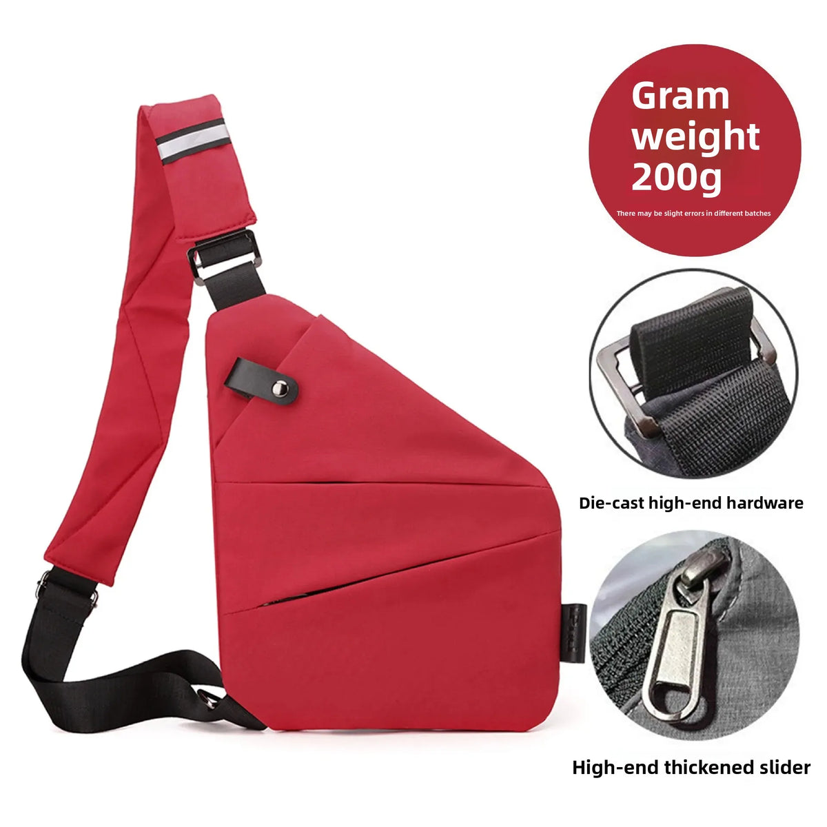 Close-Fitting Waterproof Lightweight Leather Membrane Large Capacity Shoulder Bag