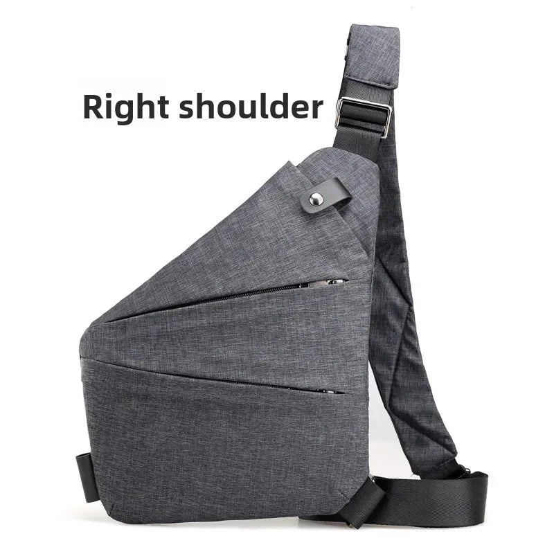 Close-Fitting Waterproof Lightweight Leather Membrane Large Capacity Shoulder Bag
