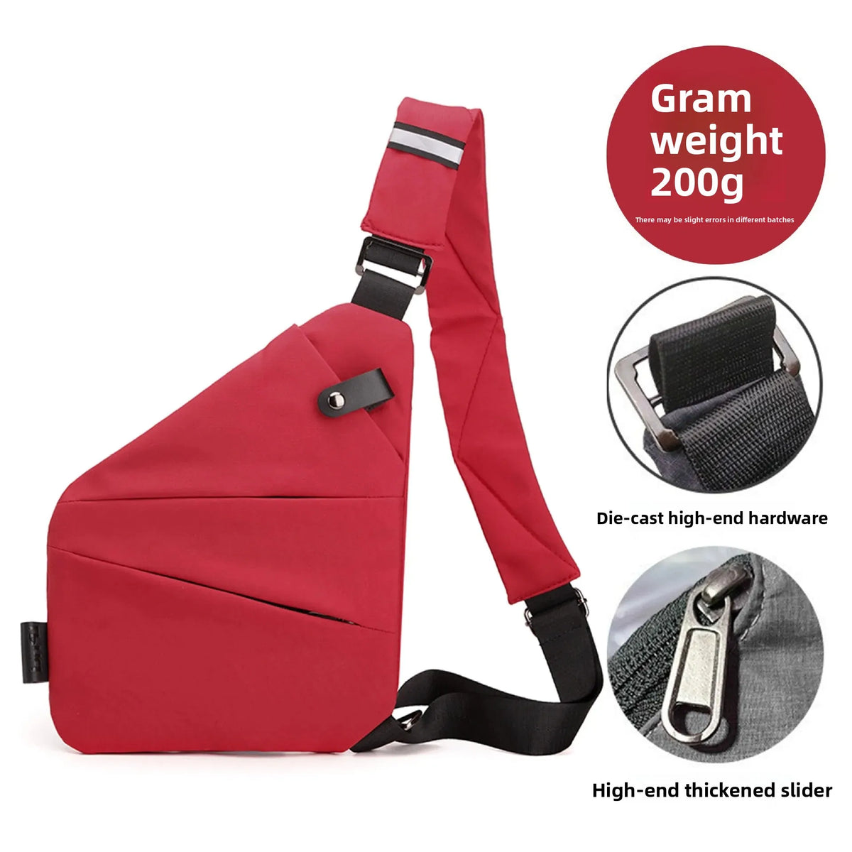 Close-Fitting Waterproof Lightweight Leather Membrane Large Capacity Shoulder Bag