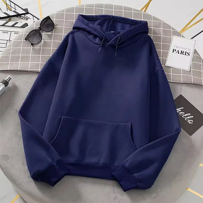 Autumn Fashion Women's Casual Hoodie Solid Color
