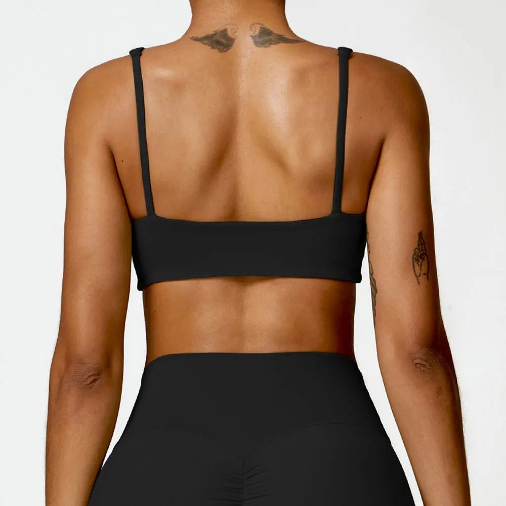 Women Underwear Sports Bras For Fitness Yoga Running Jogging Gym Wear Stretch Padded Sling Sport Top  Athletic Vest Yoga Bra