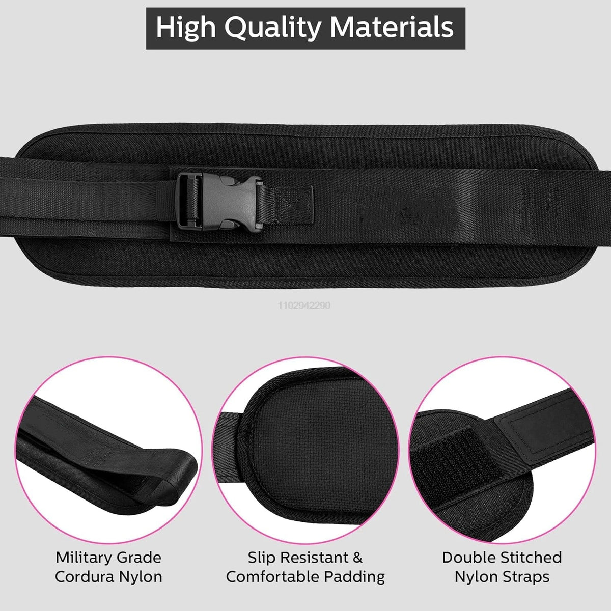 Weight-bearing Belt Weighted Waist Trainer Belt - Adjustable Resistance Ergonomic Design Workout Hip Thrust Hip Training Belt