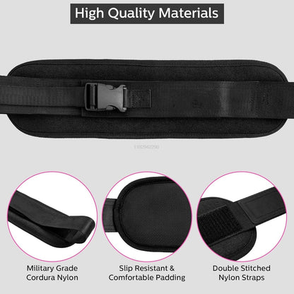 Weight-bearing Belt Weighted Waist Trainer Belt - Adjustable Resistance Ergonomic Design Workout Hip Thrust Hip Training Belt