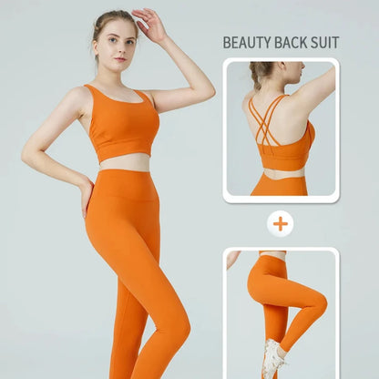 Push-Up Sports Bra & Leggings Suit