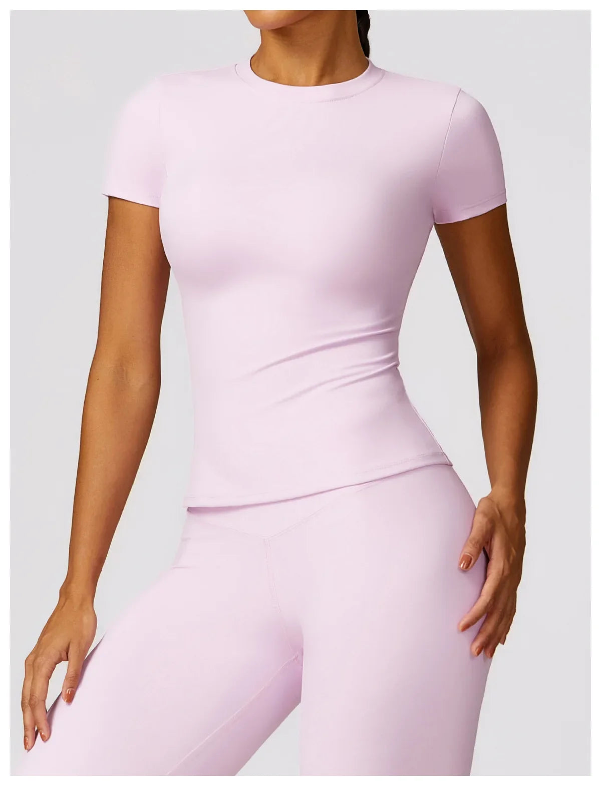 NCLAGEN Gym Top Women Short Sleeve Workout Clothes Sports T Shirt Femme Fitness Activewear Running Accessories Yoga Tight Tops