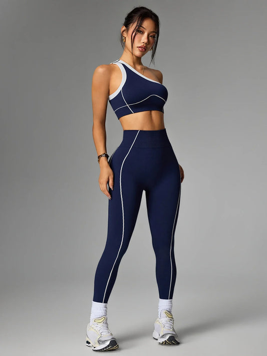2 pcs Women Seamless Yoga Sets Jogging Outfit Sport Leggings Bra Sportswear Woman Gym Outfit Workout Set Yoga Clothes Activewear