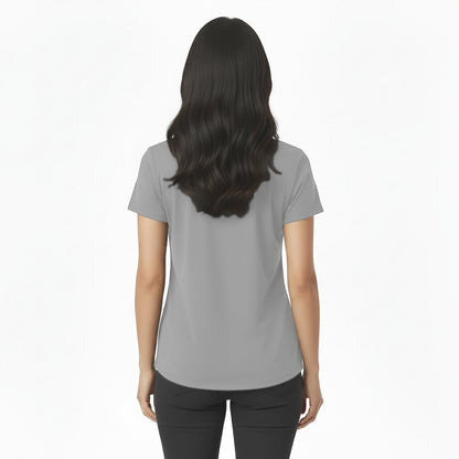 Kenzi Grey Short Sleeve Crew