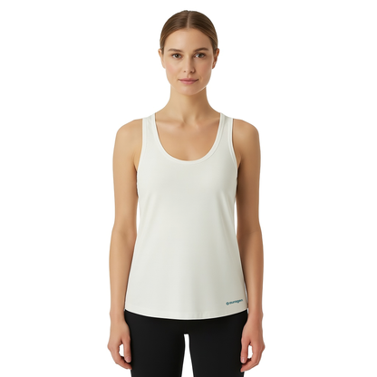 Alexa White Scoop Neck Tank