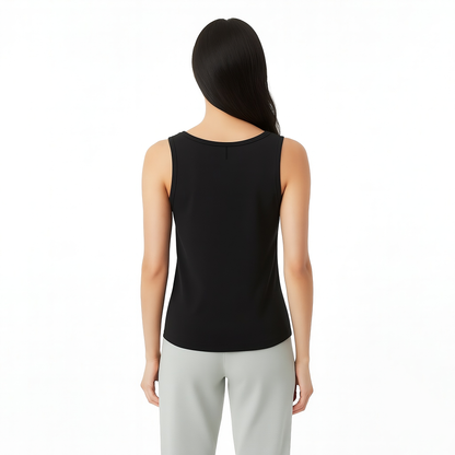 Alexa Black Scoop Neck Tank