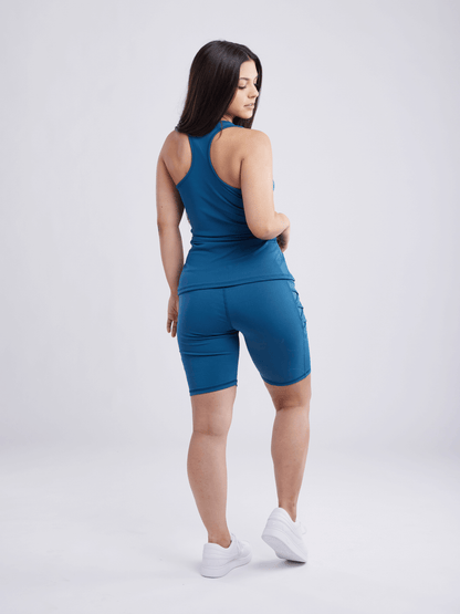 JupiterGear High-Waisted Workout Shorts with Pockets & Criss Cross Design