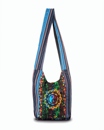 Kathmandu Collection Yin Yang Print Hobo Bag