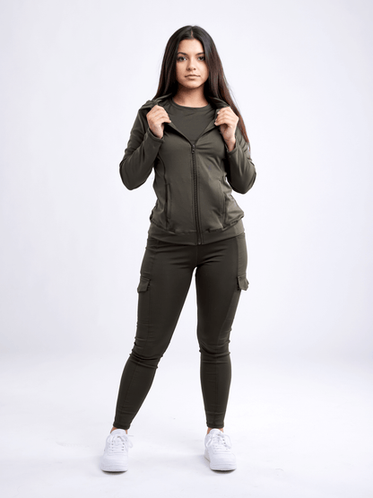 JupiterGear Athletic Fitted Zip-Up Hoodie Jacket with Pockets