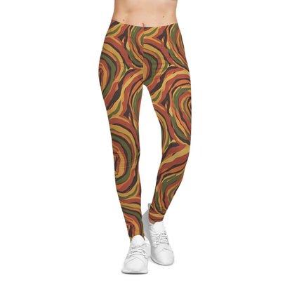 DipaliZ Earth Spiral Leggings Premium Women’s Fashion