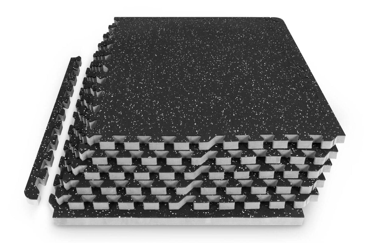 Rubber Top Exercise Puzzle Mat 0.75in 24sqft