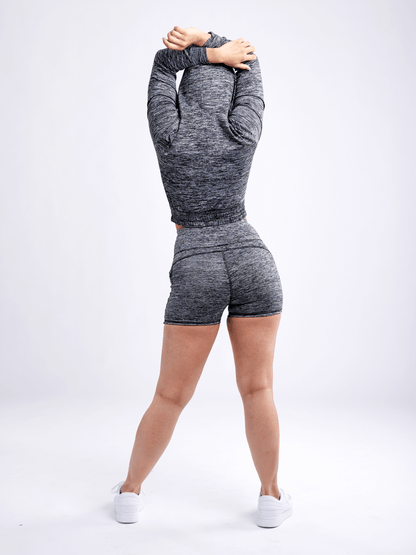 JupiterGear Athletic Zip-Up Crop Hoodie Jacket