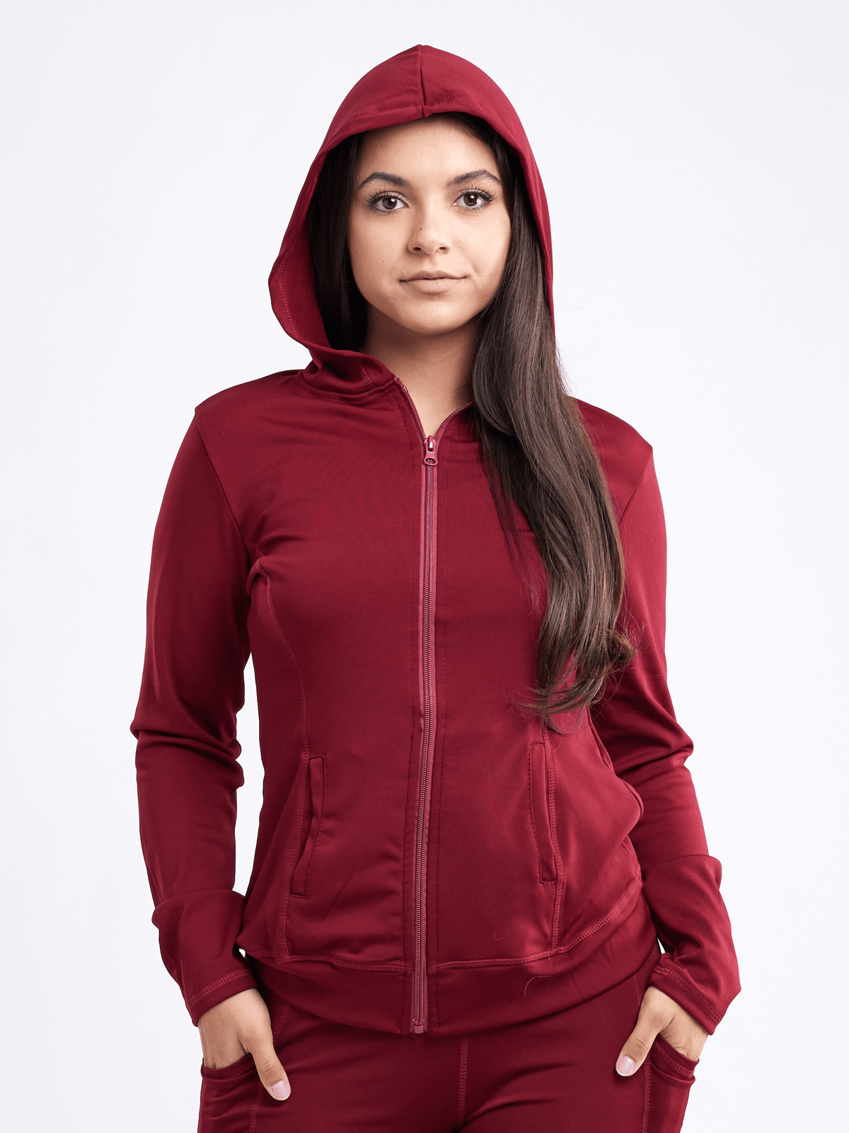 JupiterGear Athletic Fitted Zip-Up Hoodie Jacket with Pockets