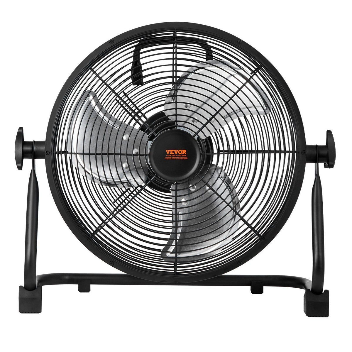 Cordless Fan 12 in, Portable Quiet Personal Fan for Home or Office, 360 Degree Manual Pivoting Head, Stepless Speed Regulation High Velocity Cordless Fan, Heavy Duty Metal Industrial Floor Fans