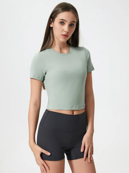 Millennia Round Neck Short Sleeve Active T-Shirt