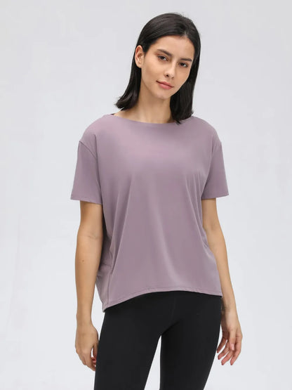 Millennia Round Neck Short Sleeve Active T-Shirt