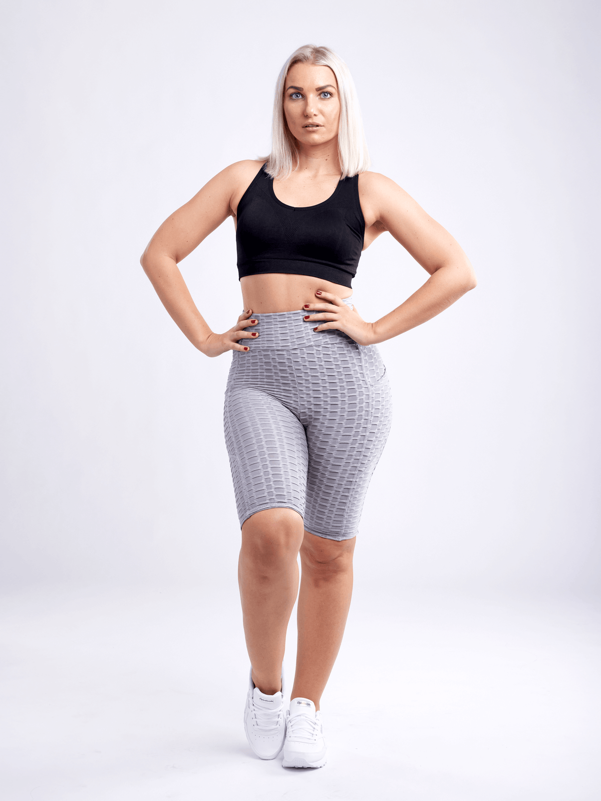 JupiterGear High-Waisted Scrunch Yoga Shorts with Hip Pockets