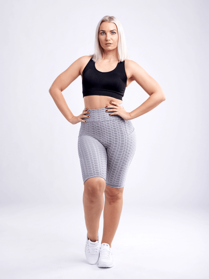 JupiterGear High-Waisted Scrunch Yoga Shorts with Hip Pockets