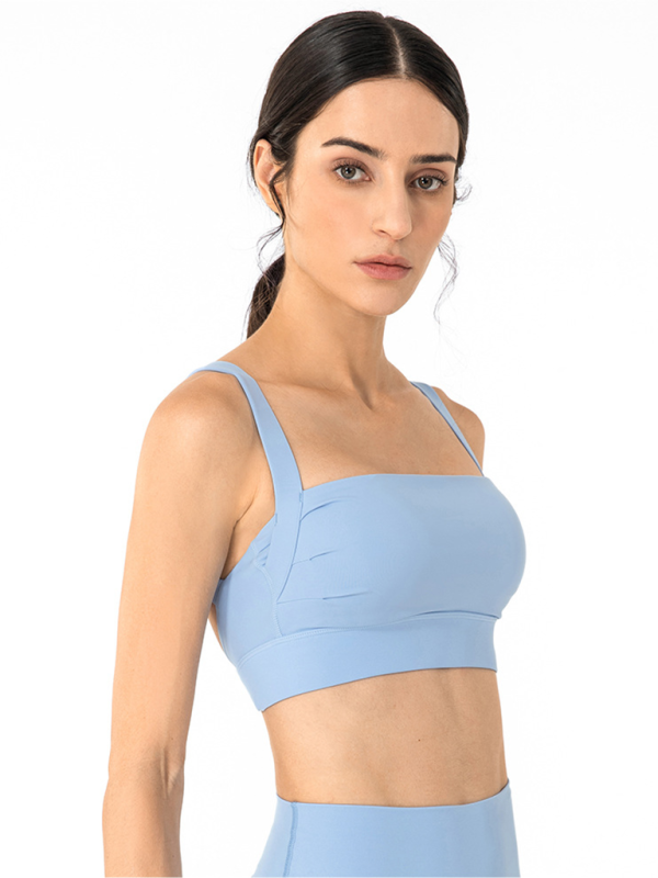 Women's Anti-Hunchback Posture Correction Sports Bra with Chest Pad