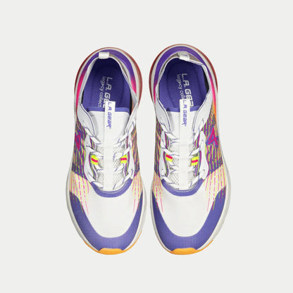 LA Gear Women's Artesia Lowtop | White x Purple x Orange