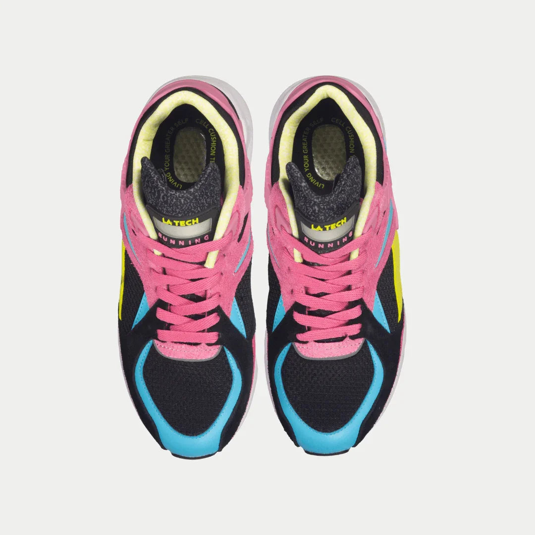 LA Gear Women's Catapult Light-Up Lowtop | Black x Pink