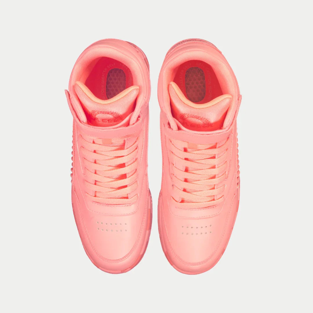 LA Gear Women's Flame Hightop | Neon Peach Glow