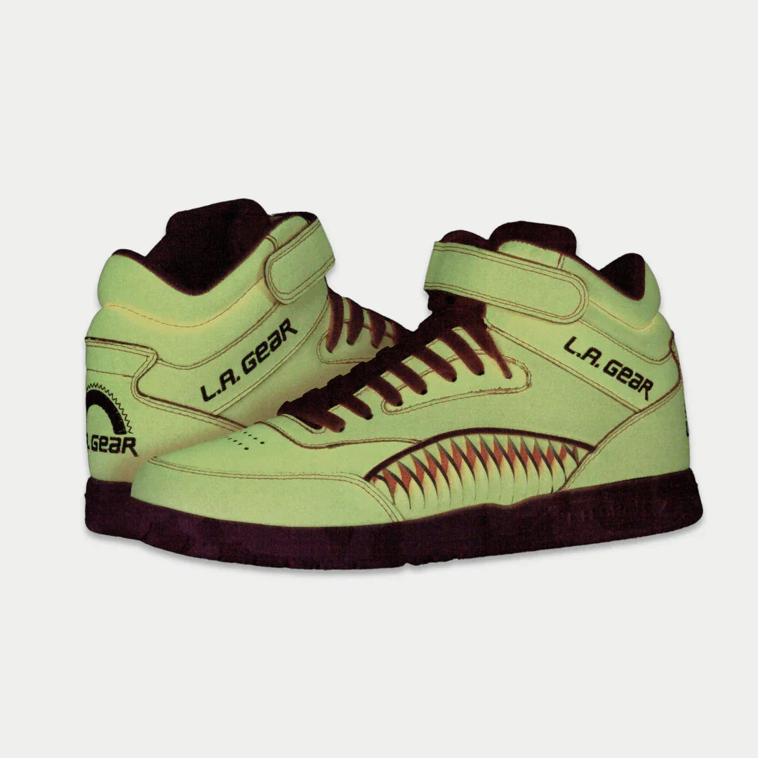 LA Gear Women's Flame Hightop | Neon Peach Glow
