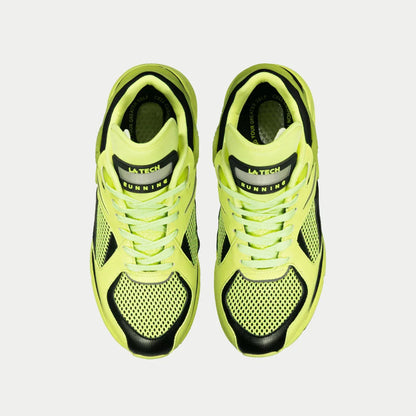 LA Gear Women's Light-Up x Glow Lowtop | Neon Yellow x Black