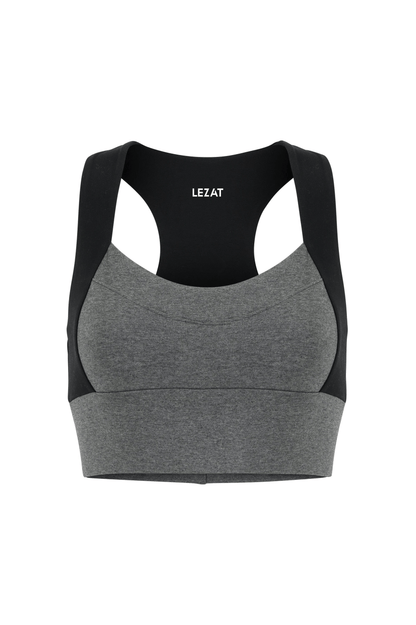 Neda Colorblock Organic Cotton Bra Top