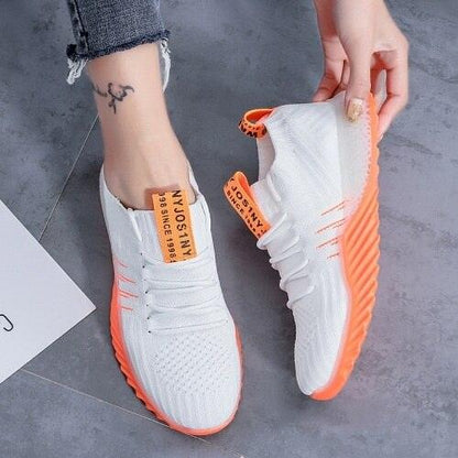 New Women Platform Modern Sneakers Casual Walking Shoes Slip On Mesh Sneakers Lightweight Comfortable Vulcanize Shoes Luxury Fashion Womens Sneakers