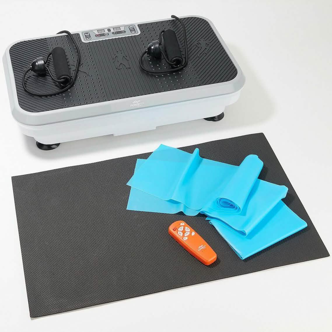 PowerFit Elite Vibration Platform with Exercise Bands and Mat (Refurbished)